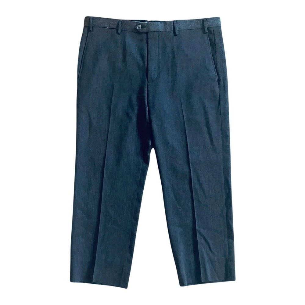 Sartore Private Collection Mens 38 Wool Dress Pants Charcoal Grey Made in Italy